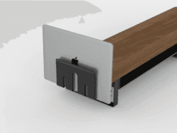 Metal Vertical Laptop Stand for Desk Mount