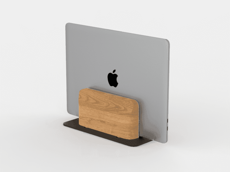 Wooden Vertical Laptop Stand