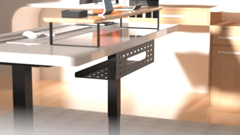 Under Desk Cable Organizer Tray
