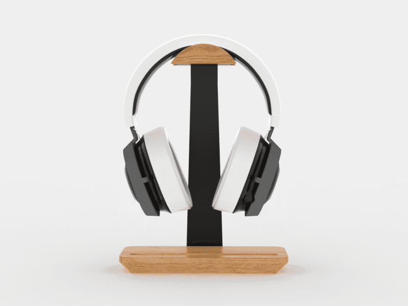 Wooden Headphone Stand