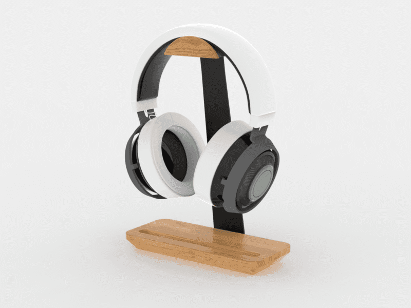 Wooden Headphone Stand