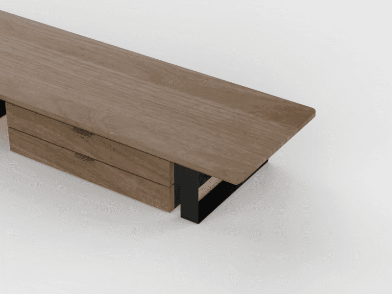 Wooden Desk Shelf