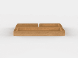 3-Piece Solid Wood Mini Tray Set