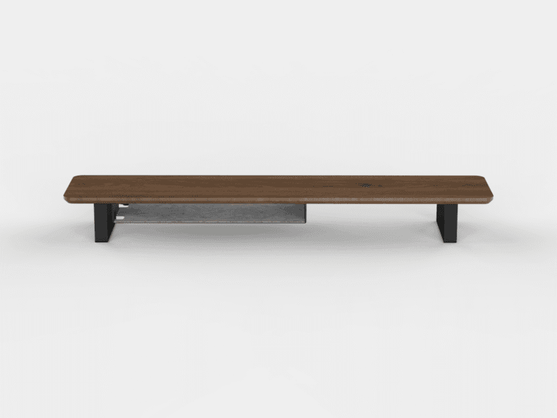 Under Desk Metal Shelf