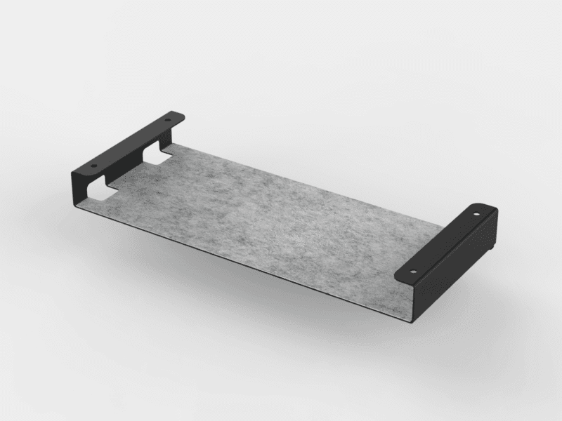 Under Desk Metal Shelf