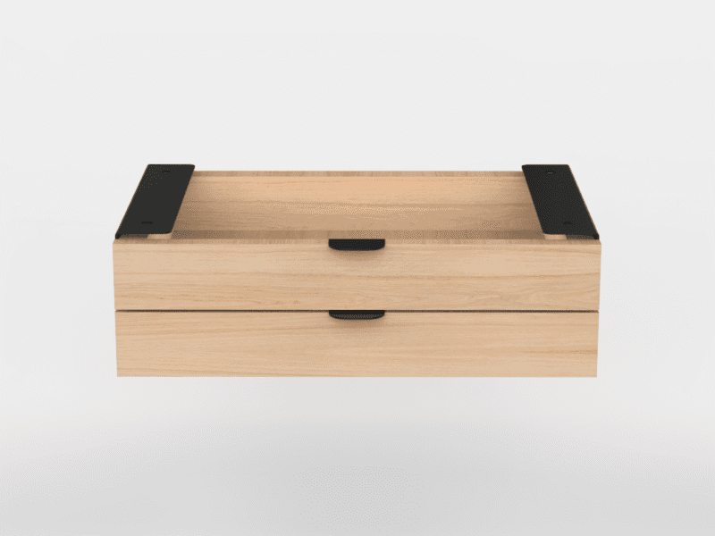 Under Desk Drawer Unit - Dual Drawers