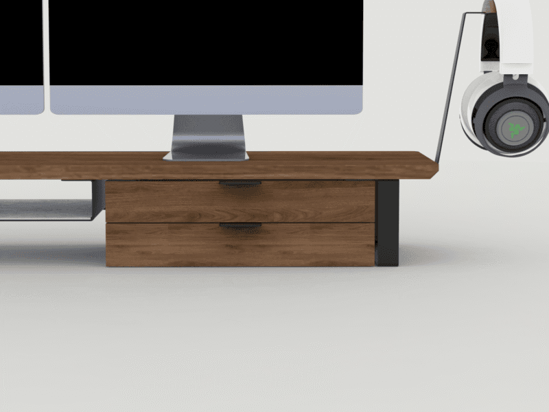 Under Desk Drawer Unit - Dual Drawers