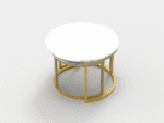 Golden Nesting Round Coffee Table