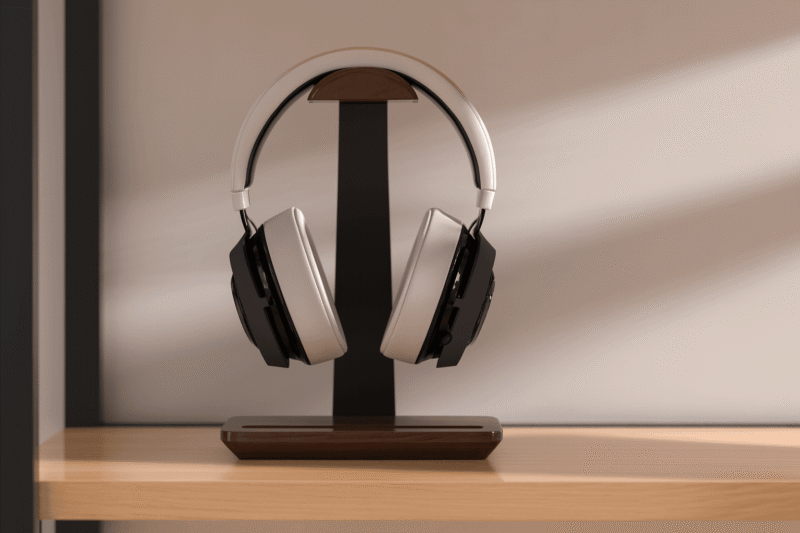 Wooden Headphone Stand