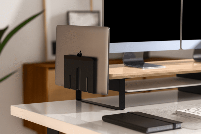 Metal Vertical Laptop Stand for Desk Mount