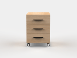 Under Desk 3 Drawer Storage Unit for Office and Home