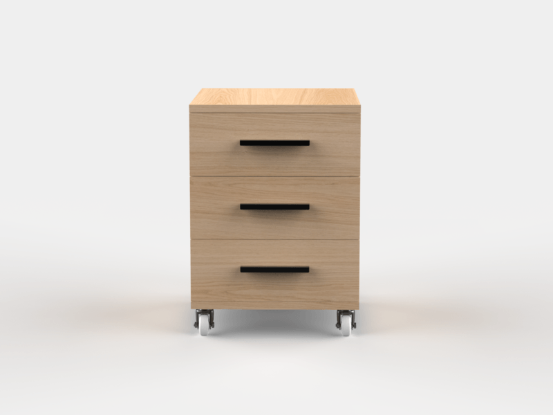 Under Desk 3 Drawer Storage Unit for Office and Home